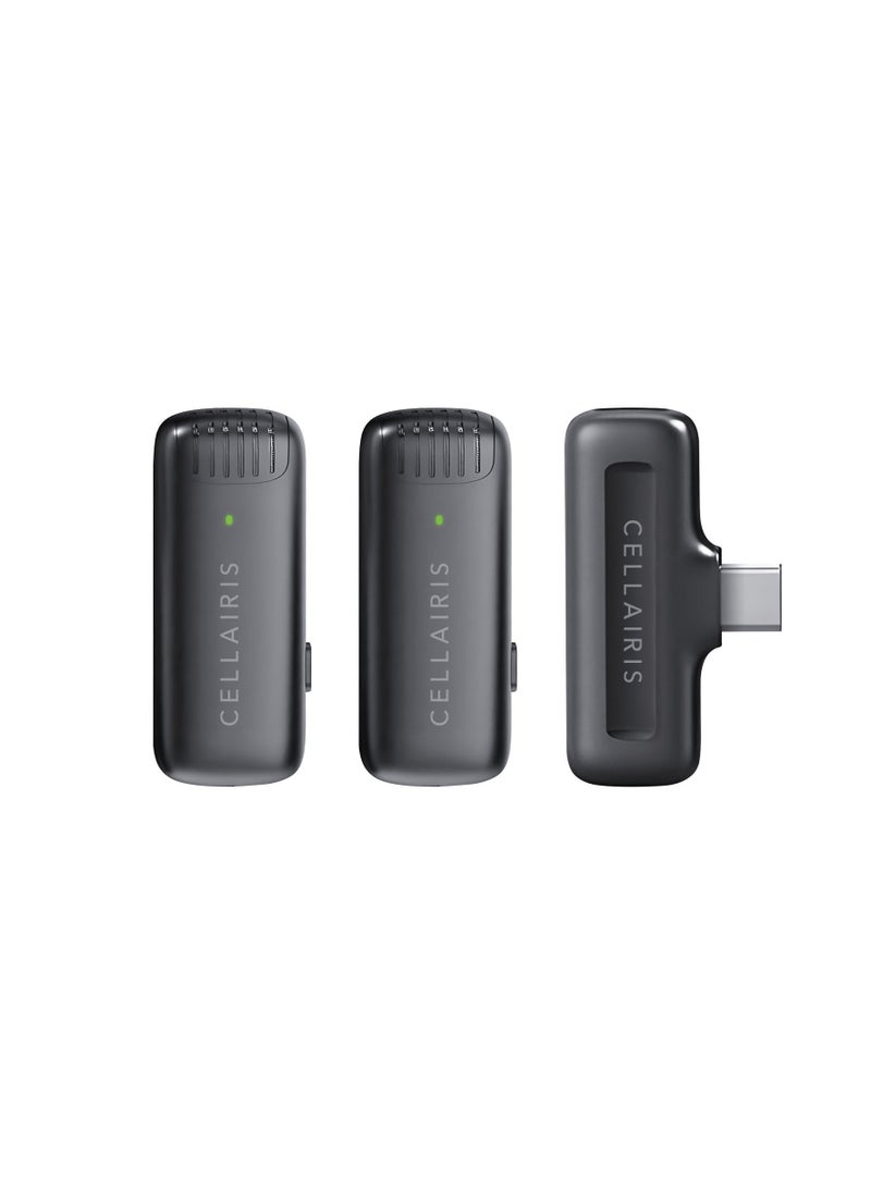 Cellairis Wireless Lavalier Dual Microphones with Charging Case – 2.4G Plug & Play, Long-Distance Transmission, Compatible with Smartphones & Devices  - Image 4