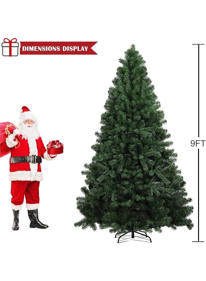 NIBEMINENT Christmas Tree 9ft Real Pine Needles Artificial Christmas Trees 270CM with 2000 Full Branches Tips Xmas Tree - Image 4