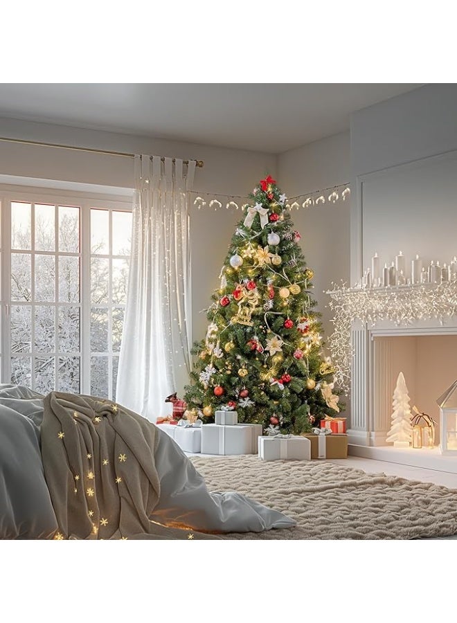 NIBEMINENT Christmas Tree 9ft Real Pine Needles Artificial Christmas Trees 270CM with 2000 Full Branches Tips Xmas Tree - Image 2