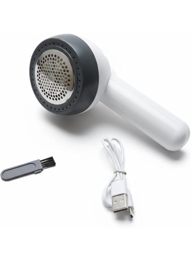سبيس شوب مزيل الوبر الكهربائي المحمول وشفرة الأقمشة قابل لإعادة الشحن عبر USB ماكينة تشذيب فعالة لحبيبات وبكرات الوبر والزوائد على الملابس فعال لجميع الأقمشة مثل السترات والبطانيات والأثاث - Image 2