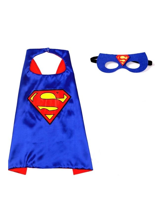 NIBEMINENT Superman Double Sided Cape And Mask Set 70*70cm - Image 1