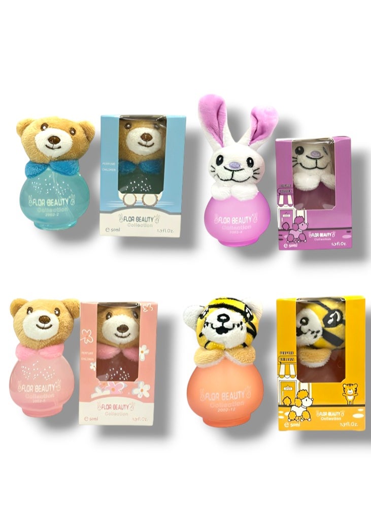 FLOR BEAUTY Children's perfume set, 4 pieces, 50 ml 