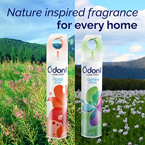 Odonil Room Air Freshener Spray - 440ml Combo (Pack of 2, 220ml each) | Floral Bliss & Jasmine Fresh | Nature Inspired Fragrance for Bathroom, Living room & Office | Long Lasting Fragrance - Image 4