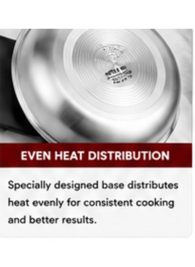 Mister Cook 7-Piece Stainless Steel Cookware Set with Glass Lids – Perfect for Every Kitchen - Image 5