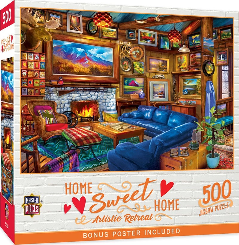 MasterPieces ماستر بييسز هوم سويت هوم ملاذ فني 500 قطعة بازل - Image 1