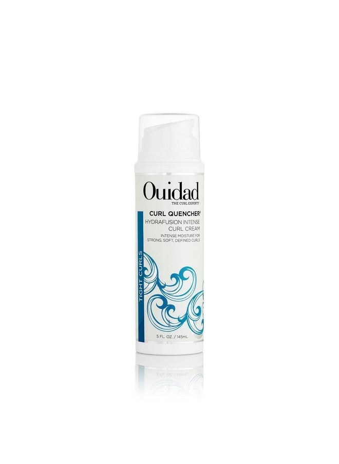 Ouidad Ouidad Curl Quencher Hydrafusion Intense Curl Cream - 5 oz, Curl Defining Styling Cream for Touchable Curls, Flexible Hold Frizz Control Curly Hair Cream, Helps Eliminate Dryness, For Tight Curls  - Image 1