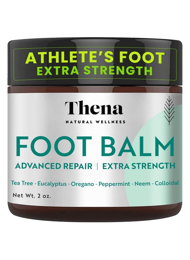 THENA Natural Wellness - THENA Natural Wellness Athletes Foot Balm Extra Strength, Athletes Foot Treatment Cream, Heals Dry Cracked Feet Heels Itchy Skin Nails Toenails Advanced Foot Care for Men Women - Image 1