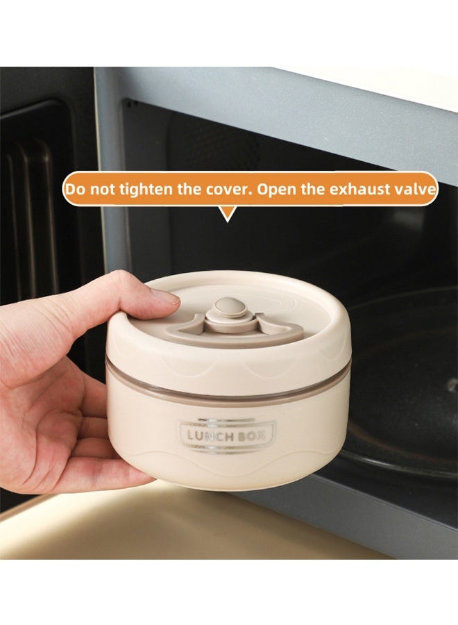 4 Tier Portable Insulated Lunch Box, Microwave Oven 4-Layer Hot Lunch Box Bento Box With Insulated Bag And Tableware, Leak-Proof And Stackable 304 Stainless Steel Food Container, Suitable For Children And Adults, As Well As For Traveling And Camping - Image 5