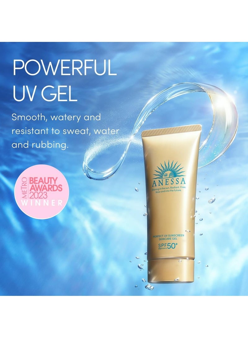 Anessa Perfect UV Sunscreen Skincare Gel SPF50+ / PA+++, Strong UV Protection / Best Facial Gel Sunscreen Sunblock in Japan,90ml - Image 3