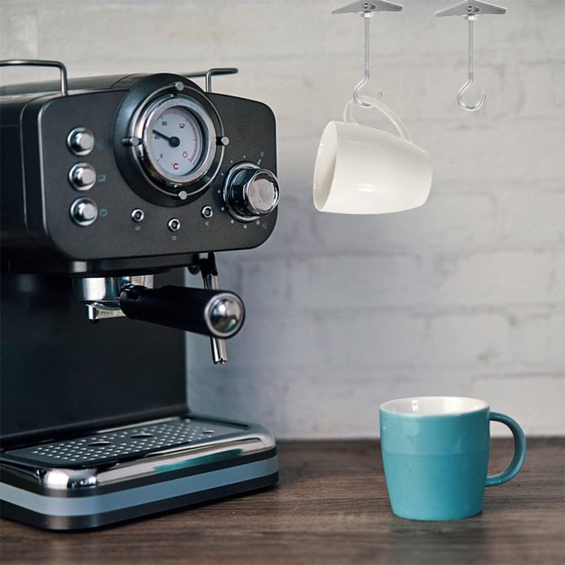 klarako 7pcs Poster Pole Aircraft Hook Heavy Duty s Hooks Ceiling Screw Hook Wall Ceiling Hook Ceiling Hooks Heavy Duty Hook Hanging Ceiling Hook Aluminum Alloy Work Hanging Flags Spiral - Image 5