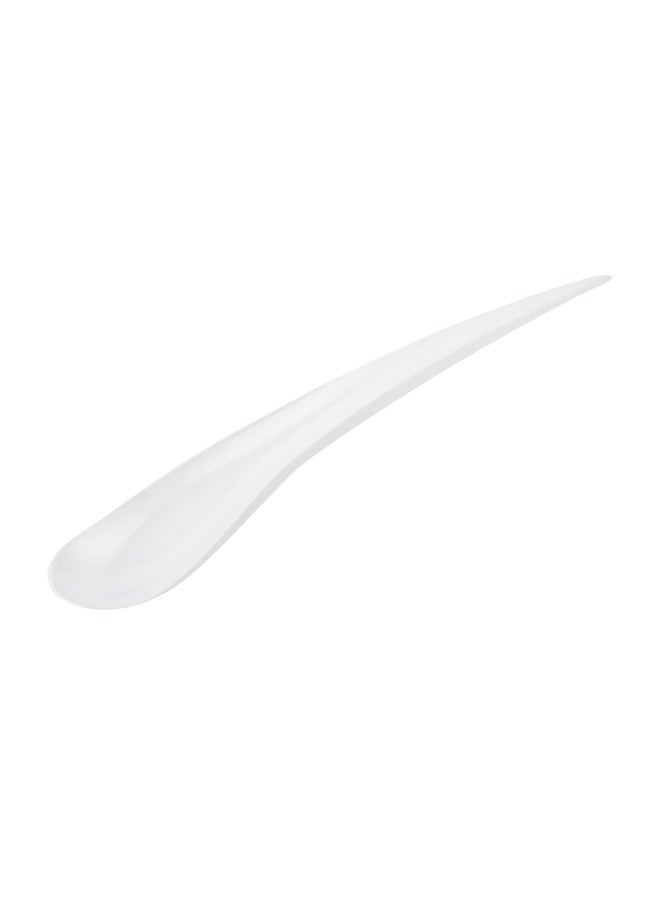 Restaurantware 8 x 1.2 Inch Tasting Spoons, 500 Disposable Sample Spoons - Self-Standing, Tear Drop Design, White Plastic Dessert Spoons, For Parties Or Other Events, Serve Appetizers Or Desserts - Image 1