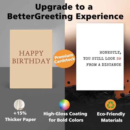 ICOOLYI Funny 40th Birthday Card – 40 Year Old Birthday Gift for Women and Men, Happy 40th Decorations - Image 5
