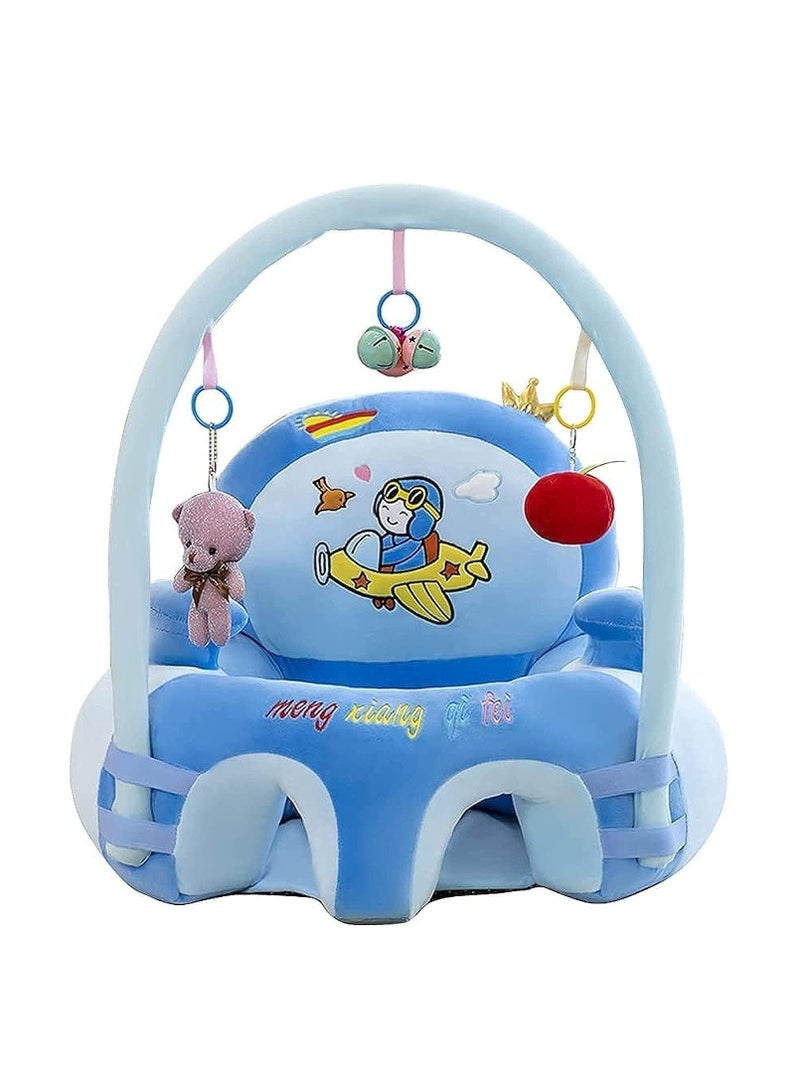 Captaintech Baby Sofa Learn Sitting Feeding Chair Nursery Support Seat Pillow Protector Plush Cushion Infant Sitting Chair Baby Support Seat Bed Plush Toys - Image 1
