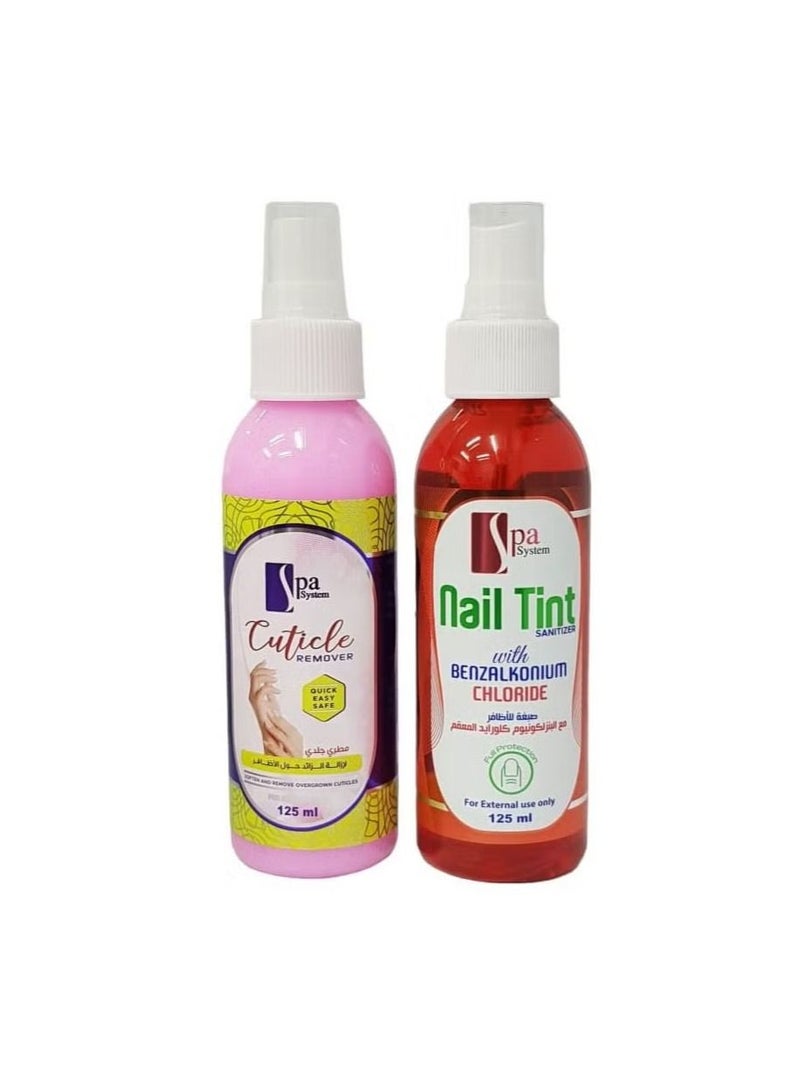 سبا سيستم مزيل الجلد الزائد مع معقم الأظافر
