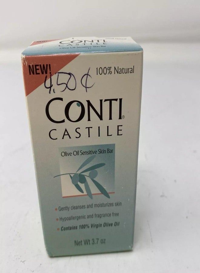 Conti Castile Pure Organic Olive Oil Sensitive Skin Bar Soap 3.7 Oz (Value Pack of 10) - Image 1