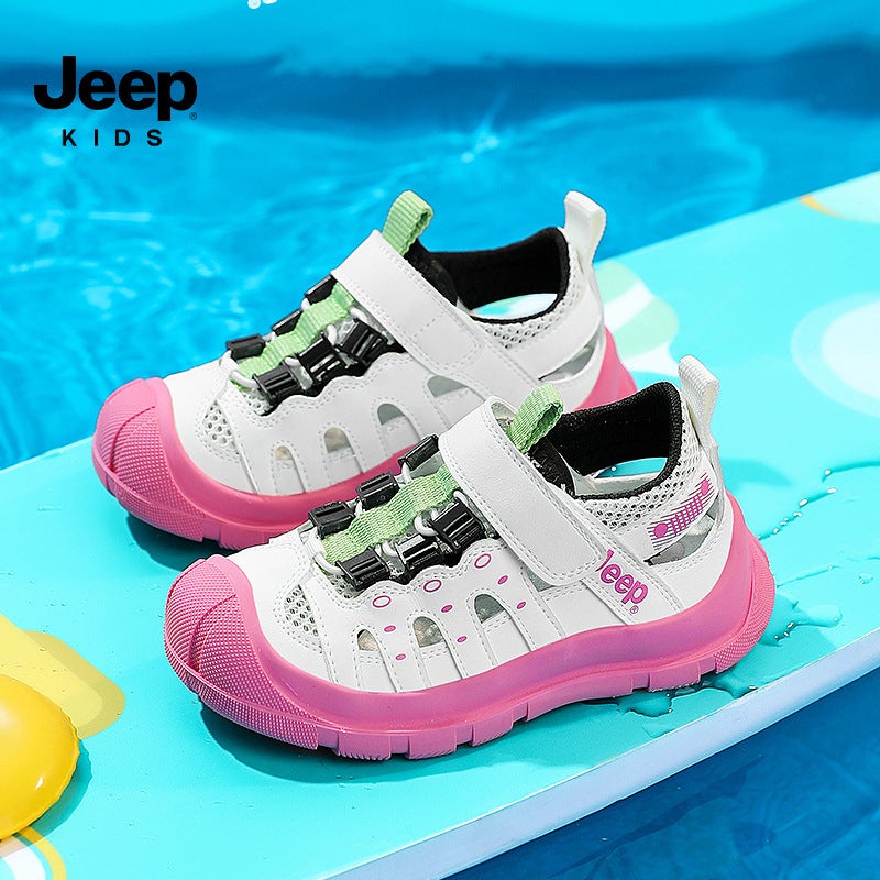 Jeep Girls Sandals 2025 Boys Wading Shoes Non-Slip Soft Bottom Sports Beach Shoes For Kidsren - Image 2