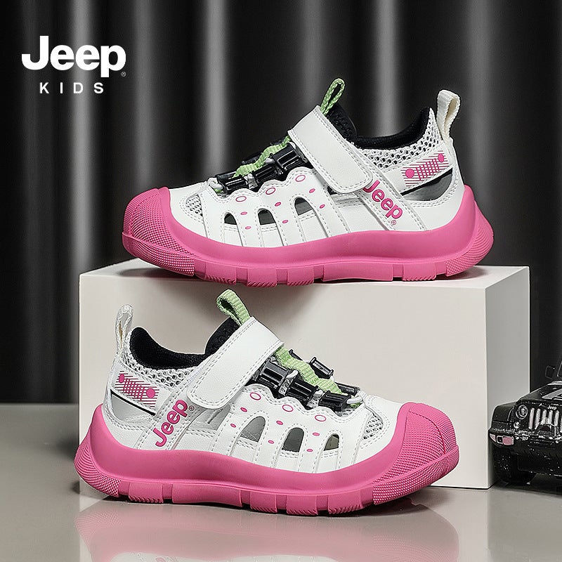 Jeep Girls Sandals 2025 Boys Wading Shoes Non-Slip Soft Bottom Sports Beach Shoes For Kidsren - Image 1