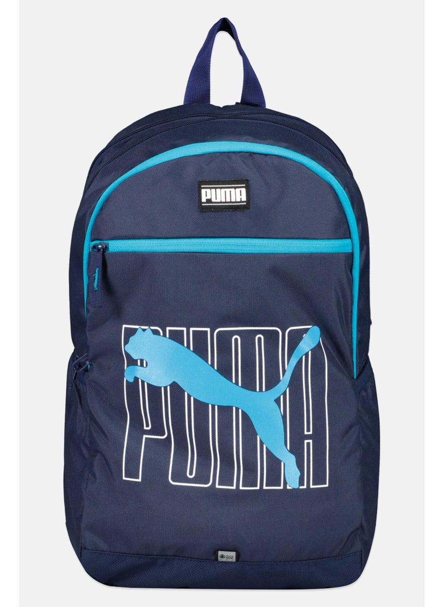 PUMA Men Brand Logo Backpack, Navy  - Image 1