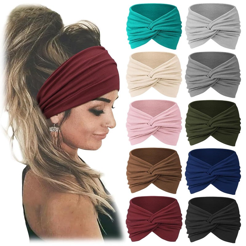 Generic Bohemian Elastic Sports Headband for Women suit #7# 
