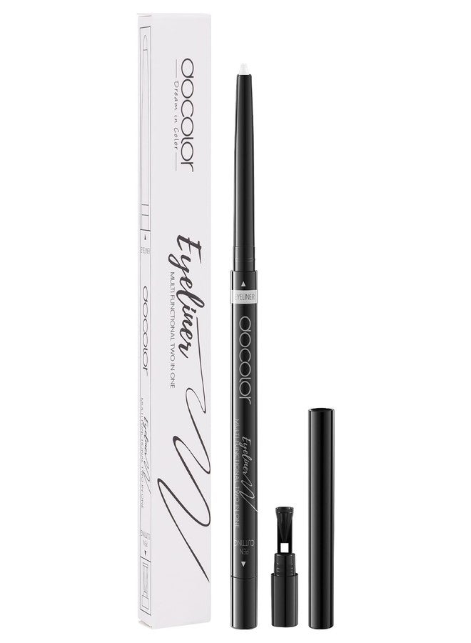 docolor Eyeliner Gel Pen Ultra-Pigmented Waterproof Smudge-proof Gel Eyeliner Pencil, White - Image 1