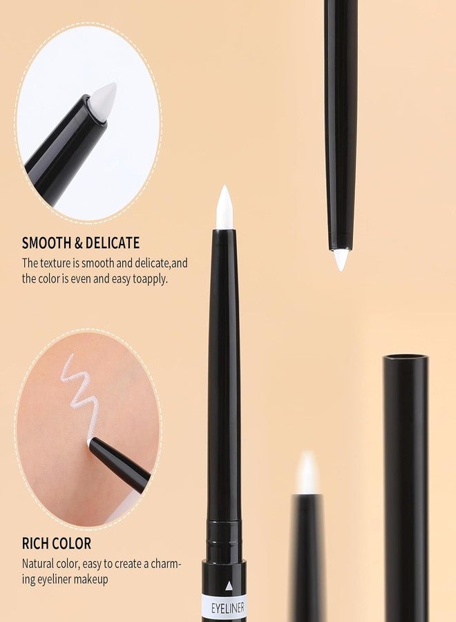 docolor Eyeliner Gel Pen Ultra-Pigmented Waterproof Smudge-proof Gel Eyeliner Pencil, White - Image 3