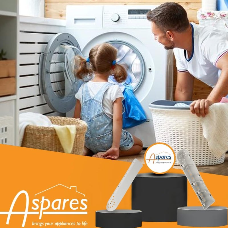 Aspares 3x مكبس رفع أجزاء غسالة بلون رمادي، متوافق مع غسالة Candy رقم 43005989 (عبوة تحتوي على 3 قطع) - Image 4