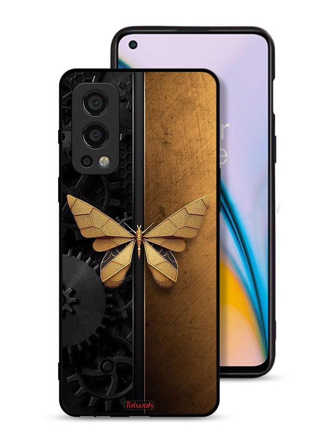 Tolwak OnePlus Nord 2 5G Protective Case Cover Steel Butterfly - Image 1
