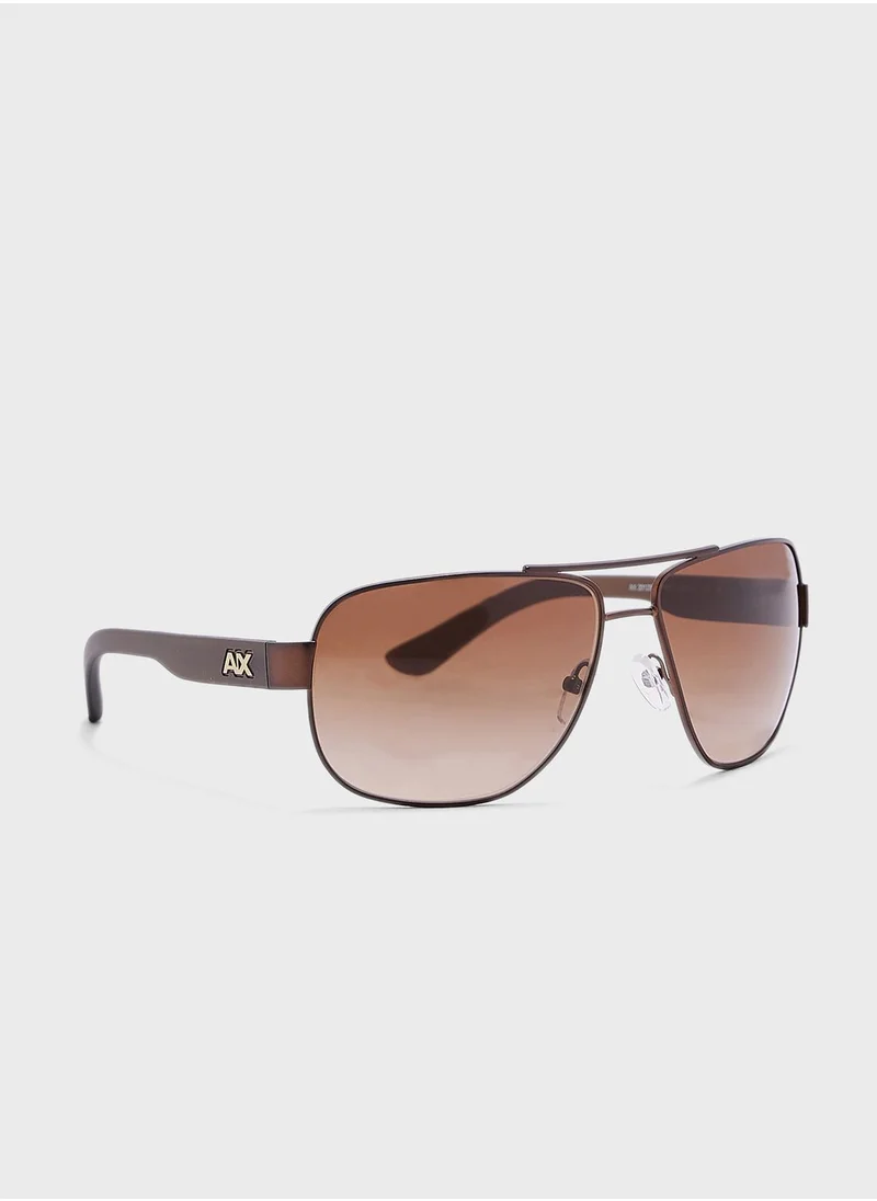 Armani Exchange 0Ax2012S Aviator Sunglasses