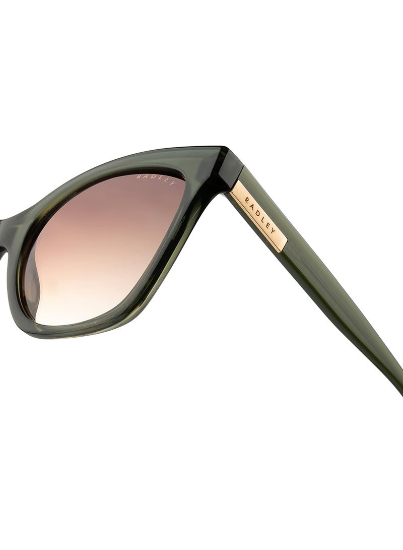 Radley نظارات شمسية نسائية RDS-6504 بتصميم فراشة ملونة بالأسود/الصدف 55 مم - Image 5