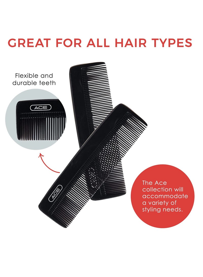 Goody GOODY Ace Classic Bobby Pocket and Purse Hair Comb - 5 Inch, Black - Great for All Hair Types - Fine Comb Teeth for Thin to Medium Hair - Image 4