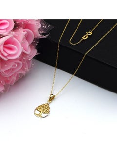 Gold Zone Real Gold 2 Color Drop Tree Necklace  - Image 5