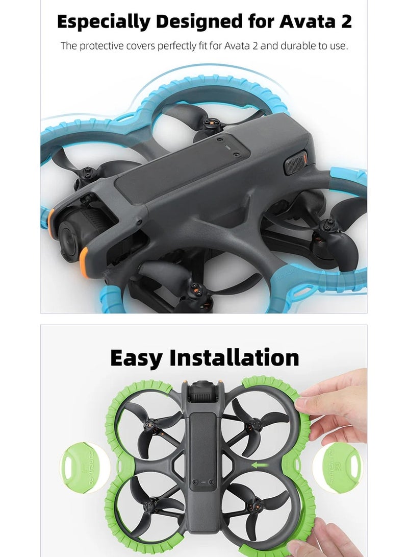 سني لايف غطاء حماية AVATA 2 ضد التصادم، واقي من الخدوش للمراوح، لوحة حماية خلفية ضد التصادم. - Image 5