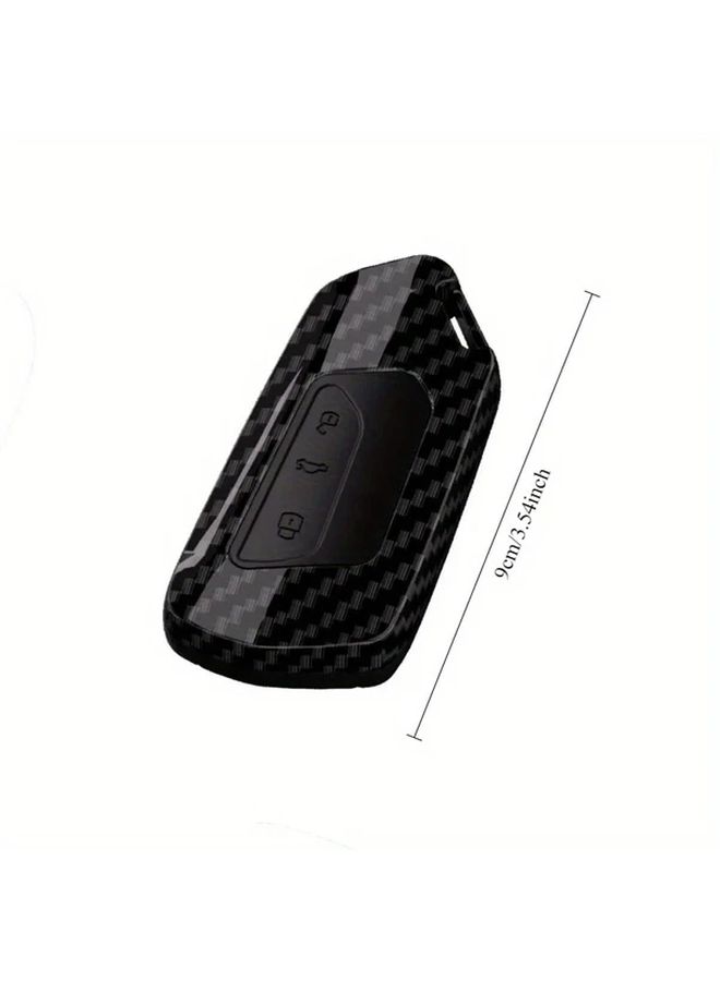 Carbon Fiber Key Case For Volkswagen Golf 8 Cupra Skoda Octavia SEAT Leon - Image 2