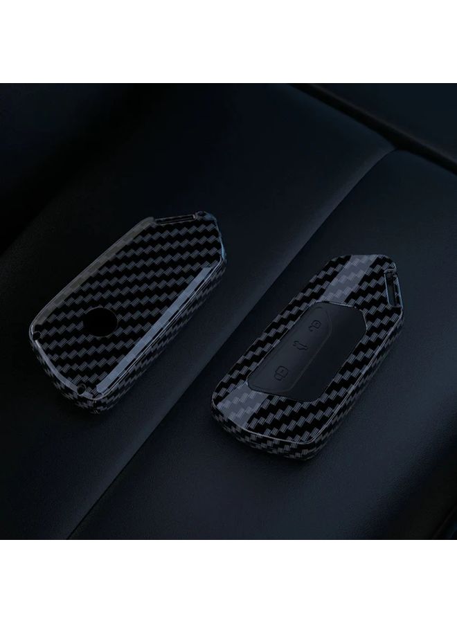 Carbon Fiber Key Case For Volkswagen Golf 8 Cupra Skoda Octavia SEAT Leon - Image 5