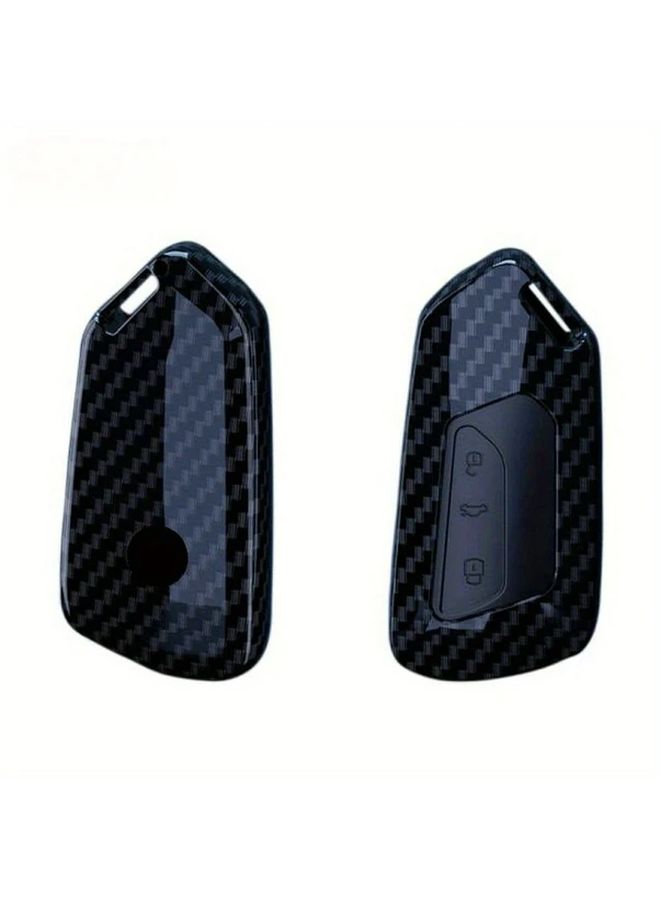 Carbon Fiber Key Case For Volkswagen Golf 8 Cupra Skoda Octavia SEAT Leon - Image 3