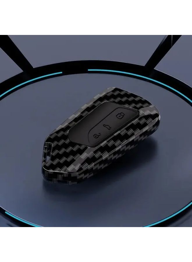 Carbon Fiber Key Case For Volkswagen Golf 8 Cupra Skoda Octavia SEAT Leon - Image 1