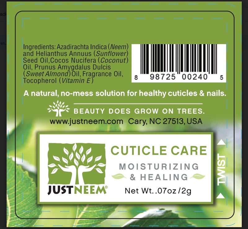 justneem Neem Cuticle Care Pen with Mango Butter & Vitamin E - 0.07 oz for Strengthening and Repairing Nails - Image 4