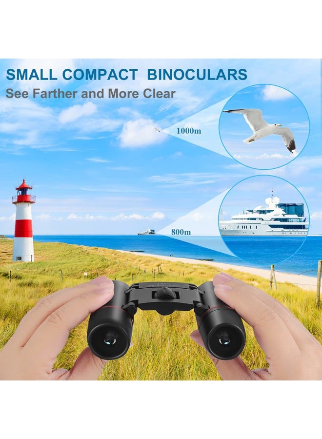 AHFLRITO Compact Lightweight Folding Binoculars for Adults and Kids Portable Waterproof for Bird Watching Travel Theater Opera Concert Hiking Tourism - Image 4