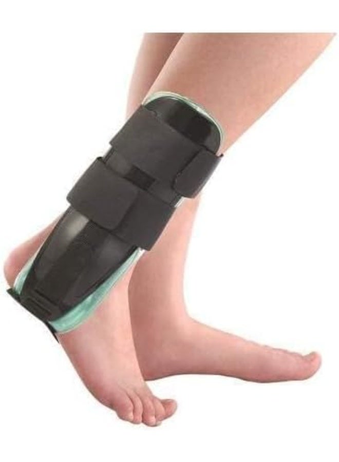 Air-Gel Ankle Support Brace & Rigid Stirrup Splint Guard - Professional Stabilizing Cast for Injury Protection - Adjustable Compression Support for Sprains and Recovery - Image 1