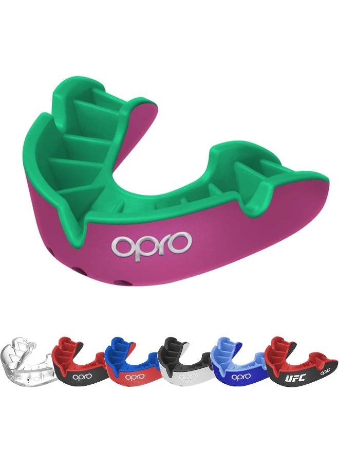 OPRO NEW Silver Level Adult and Youth Clear Sports Mouthguard With Case - Image 1
