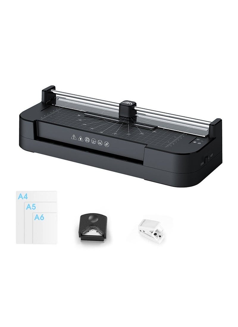 Generic - A4 Plastic Sealing Machine Ruler Paper, Laminator, Quick Warm-Up, Fast Laminating, 4 in-1 Laminator Machine, Laminating of A4/A5/A6 for Home Office School Use - Image 1
