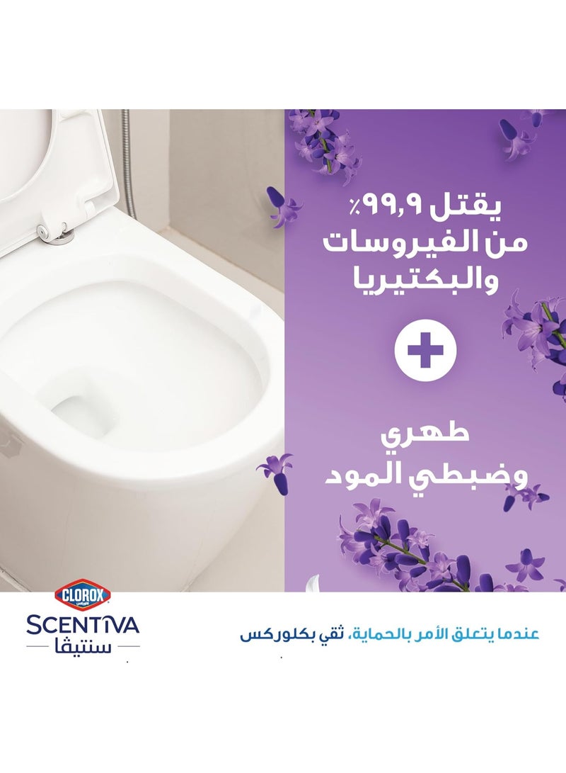 Clorox Scentiva Toilet Cleaner 709 ml, Tuscan Lavender, Bleach Free Toilet Bowl Cleaner - Image 3