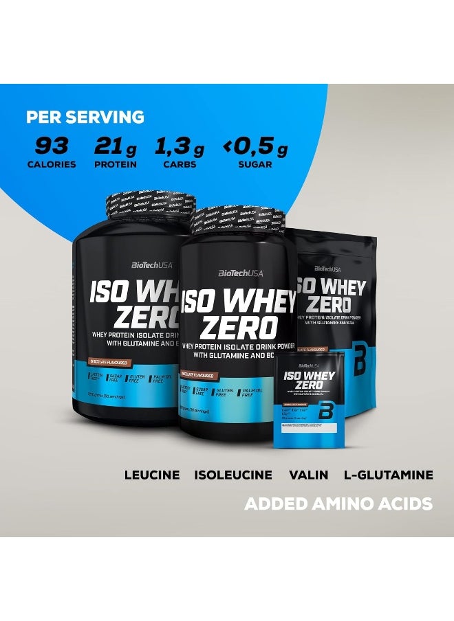 BioTechUSA - BioTechUSA Iso Whey ZERO | Gluten, Sugar FREE | Lactose Reduced | Premium Whey Protein Isolate, 2.27 kg, Chocolate-Toffee - Image 1