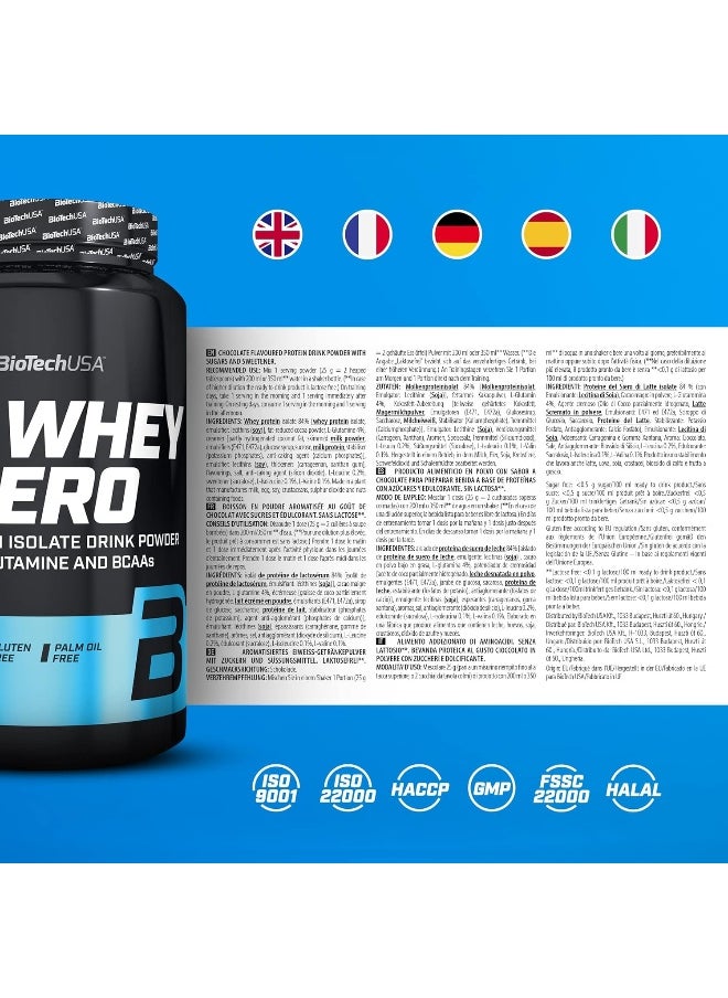 BioTechUSA - BioTechUSA Iso Whey ZERO | Gluten, Sugar FREE | Lactose Reduced | Premium Whey Protein Isolate, 2.27 kg, Chocolate-Toffee - Image 1