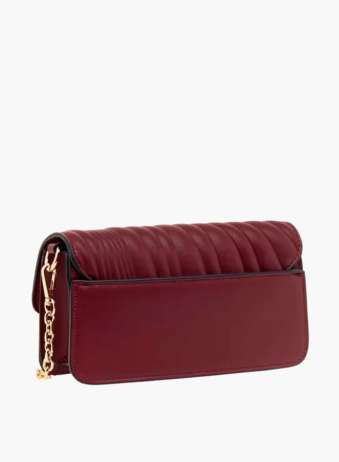 سيليست Women Quilted Crossbody Bag with Detachable Strap and Twist Lock Closure