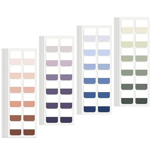 Potanro Book Tabs 480 PCS Annotation Tabs Transparent Sticky Notes for Notebooks 1 Inch Repositionable Index Tabs for Annotating Books and File Classification (Medium) - Image 1
