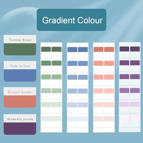 Potanro Book Tabs 480 PCS Annotation Tabs Transparent Sticky Notes for Notebooks 1 Inch Repositionable Index Tabs for Annotating Books and File Classification (Medium) - Image 2