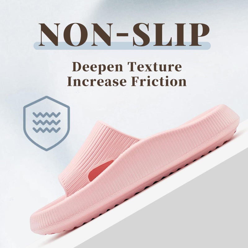 rosyclo Orthopedic Sandals for Women and Men, Arch Support Cloud Recovery Slides Orthotic Pain Relief Pillow Soft Lightweight Cozy Thick Sole Slip On Plantar Fasciitis Slippers, Pink - Image 5