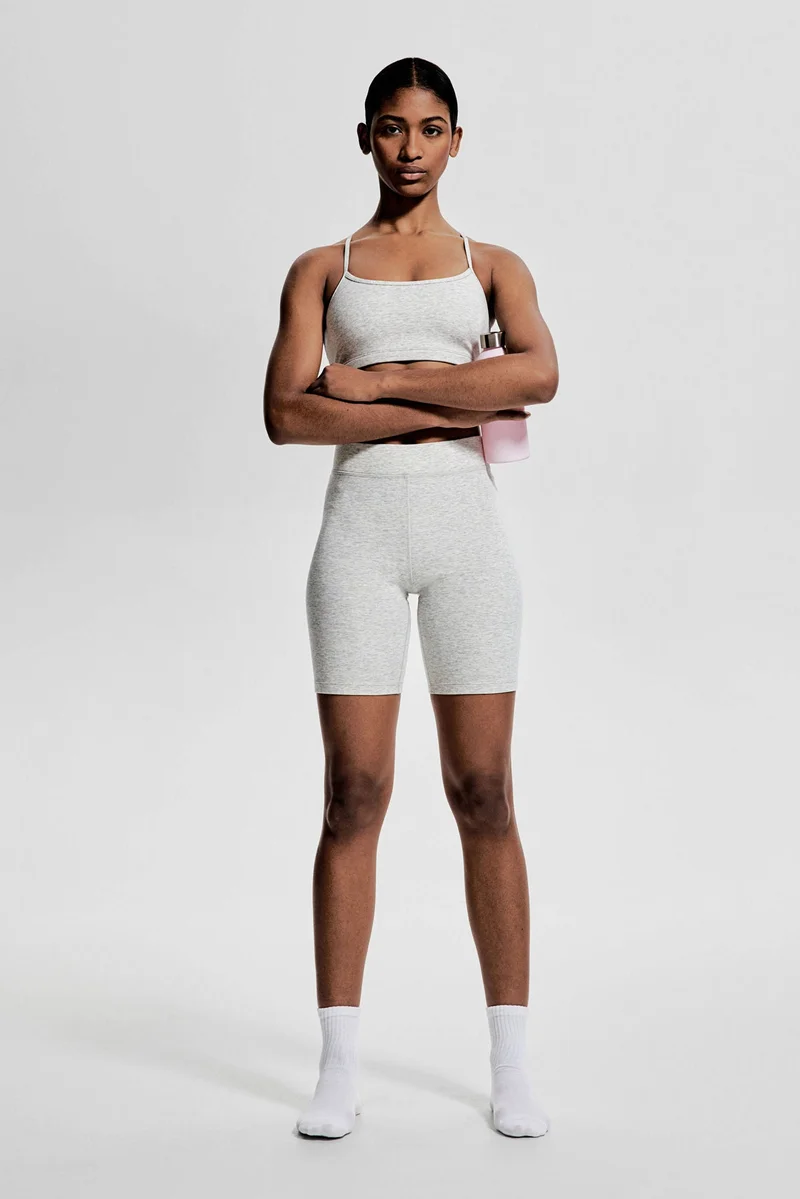 اتش اند ام حمالة صدر رياضية ببطانة خفيفة من خامة دراي موف