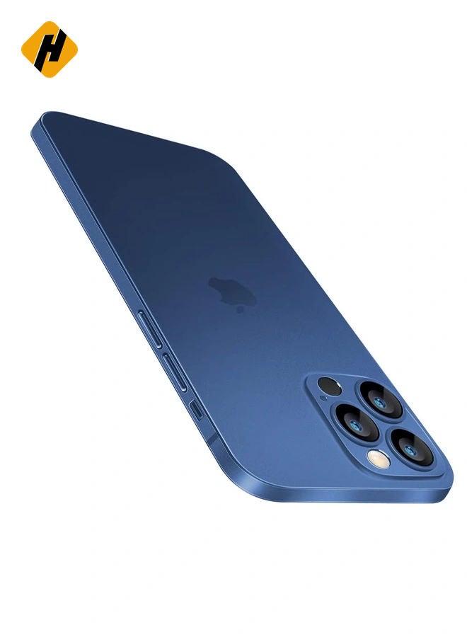 HuHa iPhone 15 Pro Slim Case – Blue, 0.2mm Paper-Thin, Lightweight with Translucent Matte PP Back, Anti-Fingerprint & Yellowing Protection - Image 1